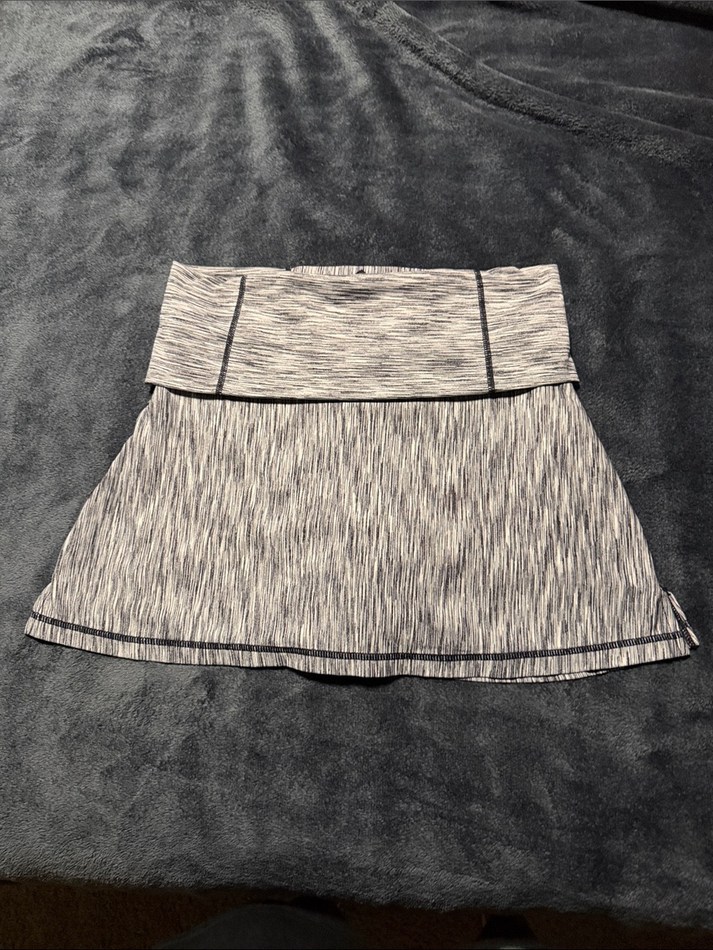 Prana Space-Dye Skort with Fold-Over Waist
